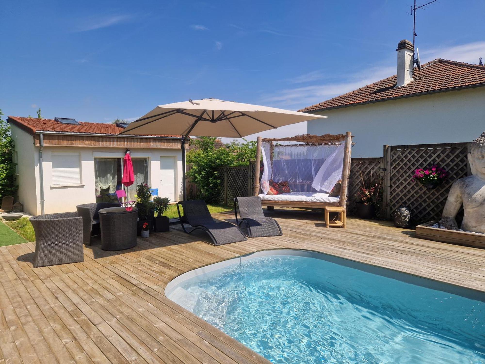 La Serenite Balinaise, Chambre Et Sdb Privee, Jardin , Piscine Et Jacuzzi En Saison, Pres De Chantilly, Parc Asterix Et Cdg Et Paris En 20' Orry-La-Ville Ngoại thất bức ảnh